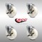 Service Caster 5 Inch SS Nylon Wheel Swivel Bolt Hole Caster Set with Brake SCC-SSBH20S514-NYS-TLB-4 - alternate 3